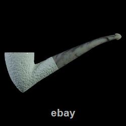 Block Meerschaum Pipe hand carved smoking tobacco with case D-74