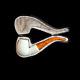 Block Meerschaum Pipe Hand-carved Unsmoked Smoking Tobacco Pipe W Case Md-386