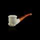 Block Meerschaum Pipe Sea Shell Handcarved Smoking Pipe Tobacco Pfeife With Case