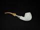 Block Meerschaum Pipe With Silver Piece Has A Fitted Case