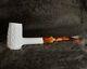 Block Meerschaum Poker Pipe (basket Design)