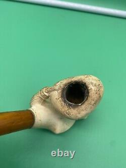 Block Meerschaum. Real Amber. Vintage Smoking Pipe