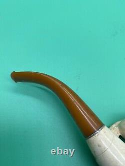 Block Meerschaum. Real Amber. Vintage Smoking Pipe