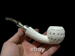 Block Meerschaum Silvery Apple Pipe Master Carver Hilmi Çay