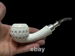 Block Meerschaum Silvery Apple Pipe Master Carver Hilmi Çay