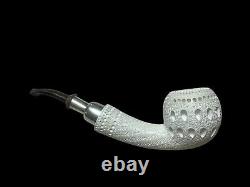 Block Meerschaum Silvery Apple Pipe Master Carver Hilmi Çay