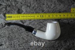 Block Meerschaum Silvery Pipe