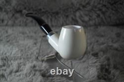 Block Meerschaum Silvery Pipe