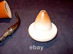 CALABASH PIPE BLOCK MEERSCHAUM BOWL GOURD BODY REMOVABLE BOWL WithSTAND -CALA23