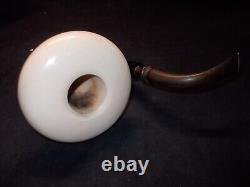 CALABASH PIPE BLOCK MEERSCHAUM BOWL GOURD BODY REMOVABLE BOWL WithSTAND -CALA24