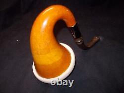 CALABASH PIPE BLOCK MEERSCHAUM BOWL GOURD BODY REMOVABLE BOWL WithSTAND -CALA24