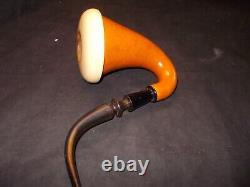 CALABASH PIPE BLOCK MEERSCHAUM BOWL GOURD BODY REMOVABLE BOWL WithSTAND -CALA25