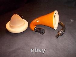 CALABASH PIPE BLOCK MEERSCHAUM BOWL GOURD BODY REMOVABLE BOWL WithSTAND -CALA25