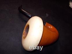 CALABASH PIPE BLOCK MEERSCHAUM BOWL GOURD BODY REMOVABLE BOWL WithSTAND -CALA25