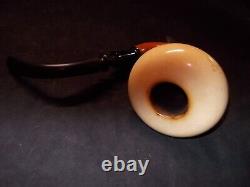 CALABASH PIPE BLOCK MEERSCHAUM BOWL GOURD BODY REMOVABLE BOWL WithSTAND -CALA25