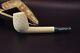 Canadian Pipe Block Meerschaum-new-hand Carved Tamper+stand#1133 W Case