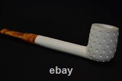 CANADIAN PIPE BLOCK MEERSCHAUM-NEW-HAND CARVED tamper+stand#512 W Case