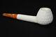 Canadian Pipe Block Meerschaum-new-hand Carved Tamper+stand#720 W Case