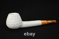 CANADIAN PIPE BLOCK MEERSCHAUM-NEW-HAND CARVED tamper+stand#720 W Case