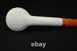 CANADIAN PIPE BLOCK MEERSCHAUM-NEW-HAND CARVED tamper+stand#720 W Case
