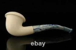 Calabash Hand Carved Block Meerschaum Pipe with custom CASE 11844