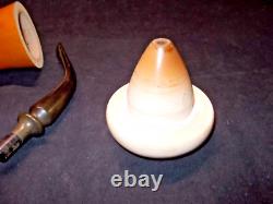 Calabash Pipe Block Meerschaum Bowl Gourd Body Removable Bowl -cala23