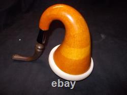 Calabash Pipe Block Meerschaum Bowl Gourd Body Removable Bowl -cala24