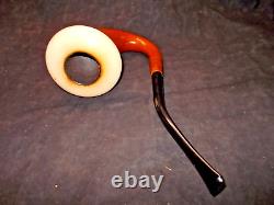 Calabash Pipe Block Meerschaum Bowl Gourd Large With Custom Stand -cala21