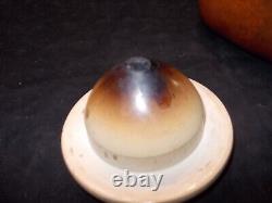 Calabash Pipe Block Meerschaum Bowl Gourd Large With Custom Stand -cala21