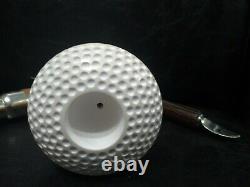 Calabash Pipe & Block Meerschaum Bowl & Silver Spigot & Tamper Large Size #044