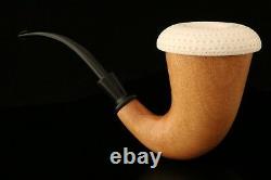 Calabash Sherlock Style Hand Made Block Meerschaum + Mahogany in a fit case 0007