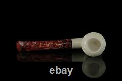 Calabash block Meerschaum Pipe handmade smoking tobacco pfeife with case