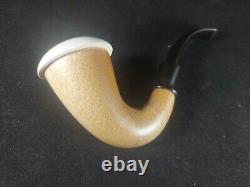 Calabash meerschaum pipe with fitted case, block meerschaum, smoking pipe