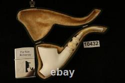 Cavalier Self Sitter Block Meerschaum Pipe with CASE 10432