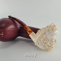 Cavalier meerschaum pipe handcarved block meerschaum by CPW #4247