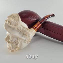 Cavalier meerschaum pipe handcarved block meerschaum by CPW #4247