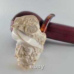 Cavalier meerschaum pipe handcarved block meerschaum by CPW #4247