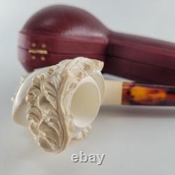 Cavalier meerschaum pipe handcarved block meerschaum by CPW #4247