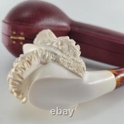 Cavalier meerschaum pipe handcarved block meerschaum by CPW #4247