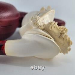 Cavalier meerschaum pipe handcarved block meerschaum by CPW #4647