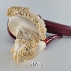 Cavalier meerschaum pipe handcarved block meerschaum by CPW #4647