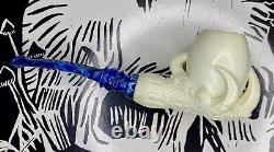 Çelebi Meerschaum Claw, with Case, Hand Carved