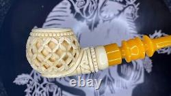 Çelebi Meerschaum Intricate, with Case, Hand Carved? High Detail