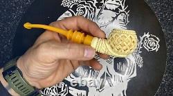 Çelebi Meerschaum Intricate, with Case, Hand Carved? High Detail