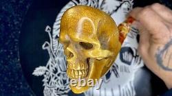 Çelebi Meerschaum Skull, with Case, XL High Detail? Hand Carved by Kenan