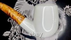 Çelebi Meerschaum Smooth Etched, with Case, Hand Carved