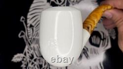 Çelebi Meerschaum Smooth Etched, with Case, Hand Carved