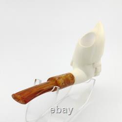 Christmas Gnome Block Meerschaum Pipe, With Case and Christmas Pouch, UMP
