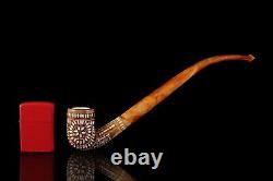 Churchwarden Bent Pipe by Ali New Block Meerschaum Handmade W Case#414