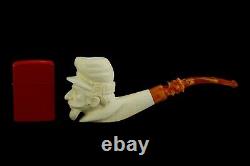 Civil War Soldier Pipe New Block Meerschaum Handmade From Turkey W Case#105